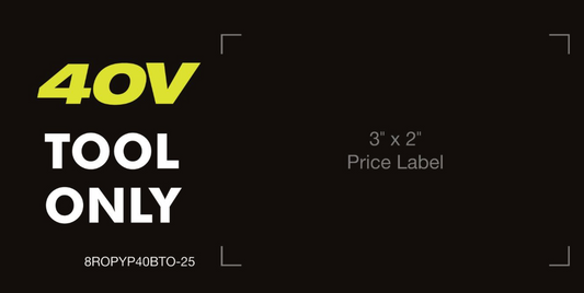 40V TOOL ONLY Beam Sticker