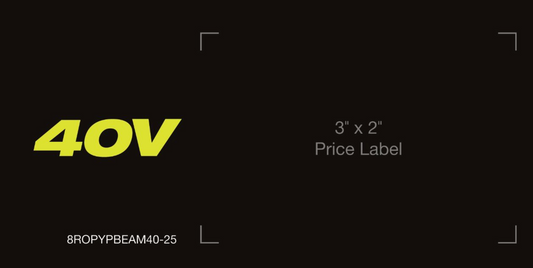 40V Beam Sticker