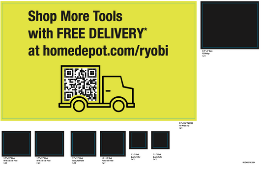 RYOBI DAYS 2025 2-PACK OF BATTERIES COVER UP LABELS