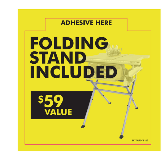 RYOBI 18V TABLE SAW OBS - FOLDING STAND