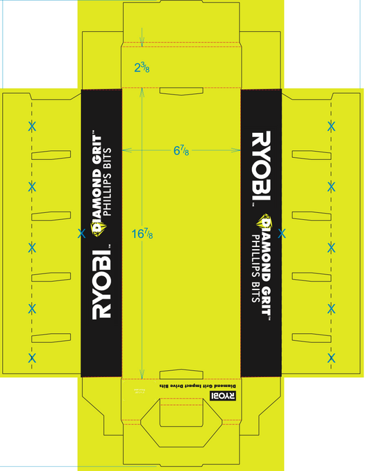 RYOBI 12 AND 22 PC DIAMOND GRIT TRAY