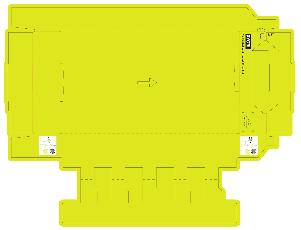 RYOBI 95 PC ACCESSORY TRAY