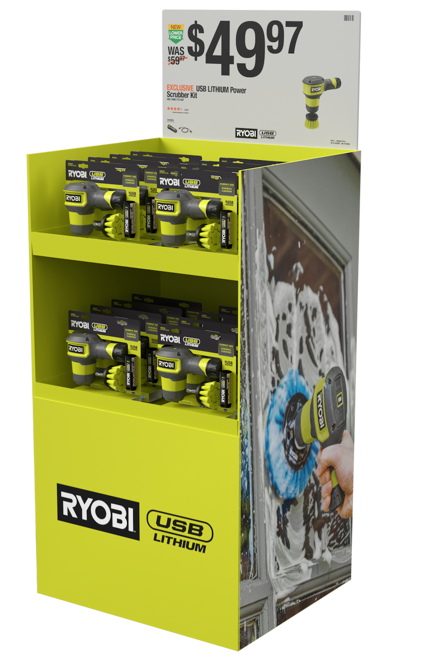 RYOBI ONE+ 18V COMPACT SCRUBBER QP KDF