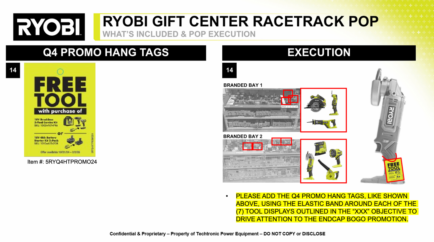 RYOBI Q4 BOGO PROMO HANG TAG