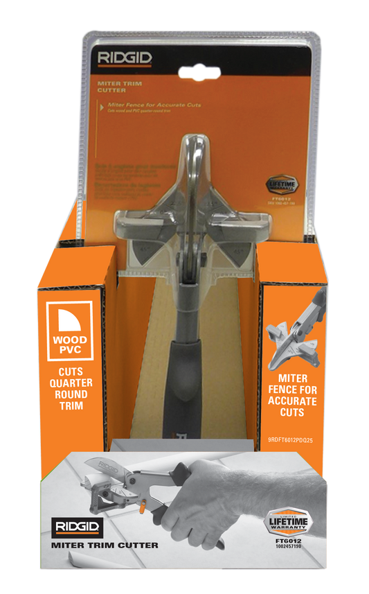 RIDGID 4" Steel XLT Miter Trim Cutter TRAY