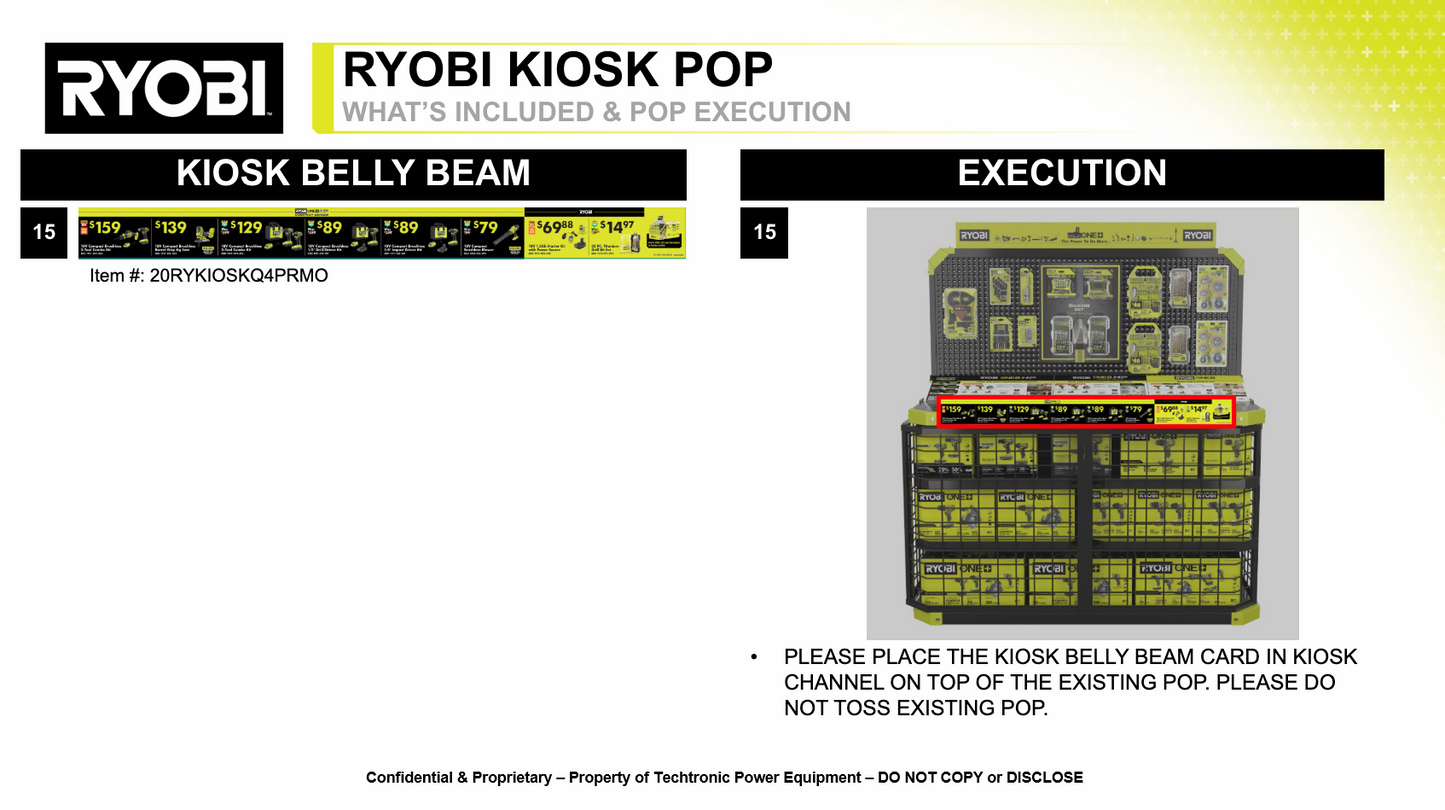 RYOBI Q4 KIOSK PROMO POP