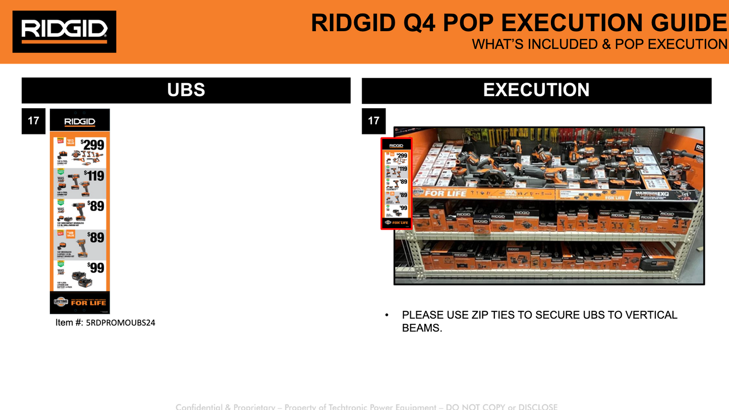 RIDGID GIFT CENTER PROMO UBS Q4 PROMO