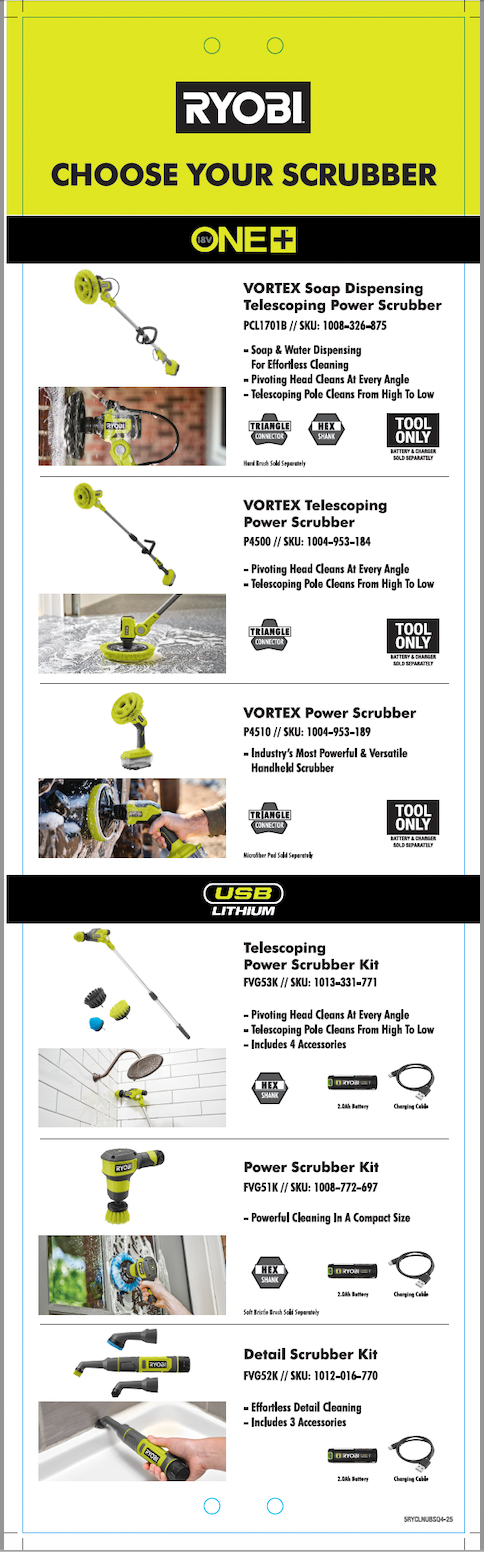 RYOBI CLEANING Q4 2025 PROMO UBS