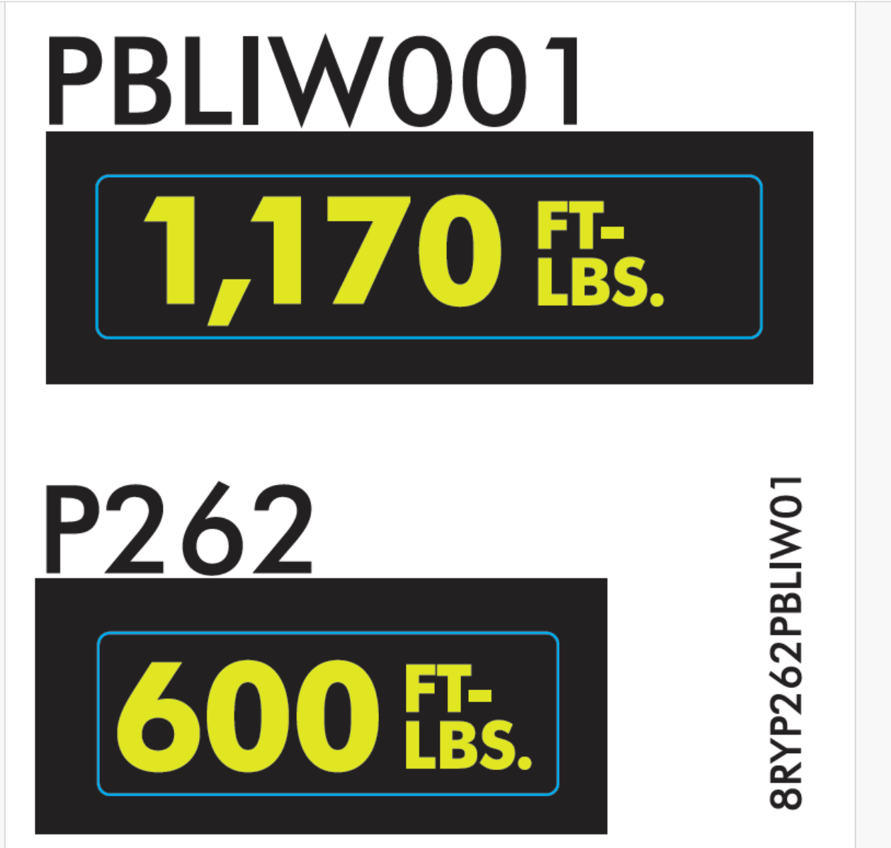 RYOBI ONE+ 18V IMPACT WRENCH OBS