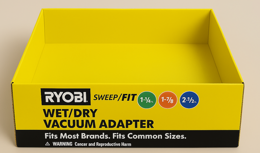 RYOBI UniversalFit W/D Vac Adapter Tray