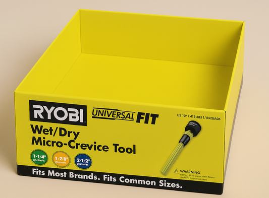 RYOBI UniversalFit W/D Vac Micro-Crevice Tool Tray