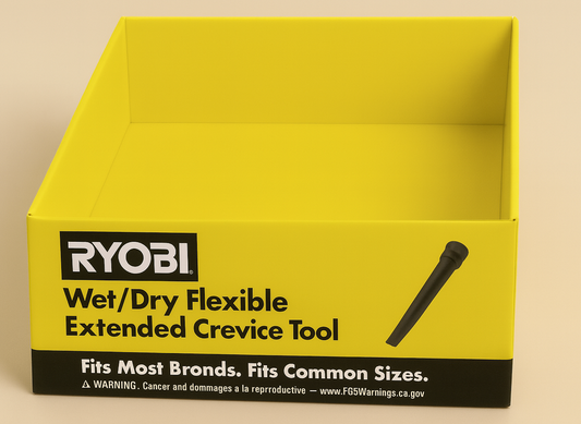 RYOBI UniversalFit W/D Vac Flexible Extended Crevice Tool Tray