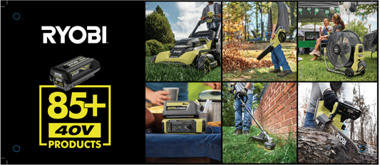 RYOBI 40V System Graphic Cage POP