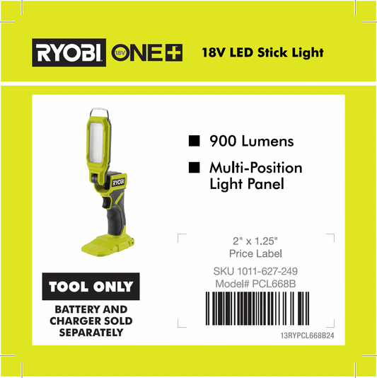 RYOBI 18V ONE+ LED STICK LIGHT 4X4