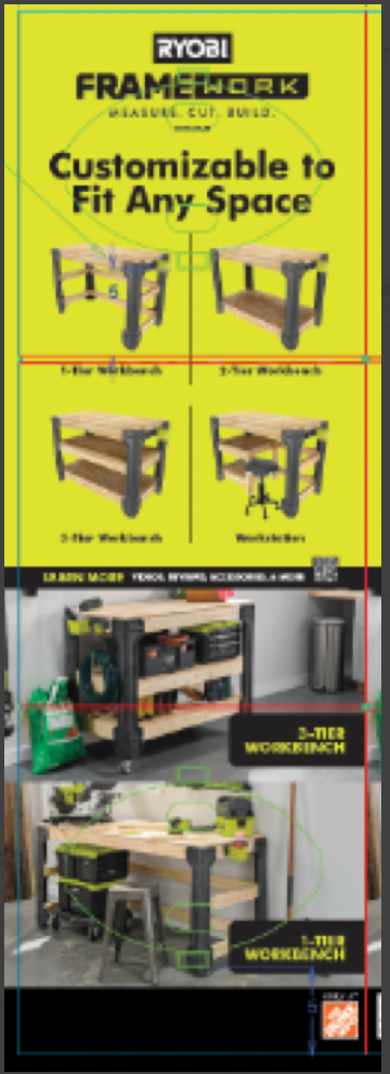 RYOBI Framework STM504K Standee