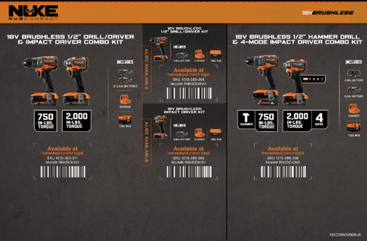 RIDGID NUKE COMBO KITS WEDGE