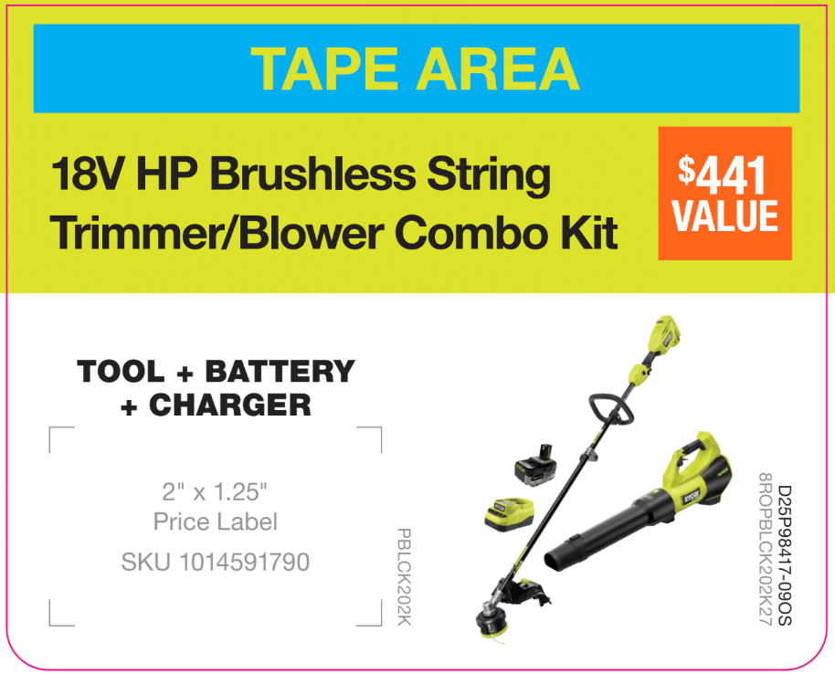 18V HP Trimmer/Blower Kit Lug on - Offshore