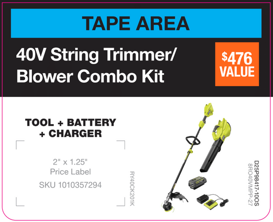 40V Trimmer/Blower Kit Lug on - Offshore
