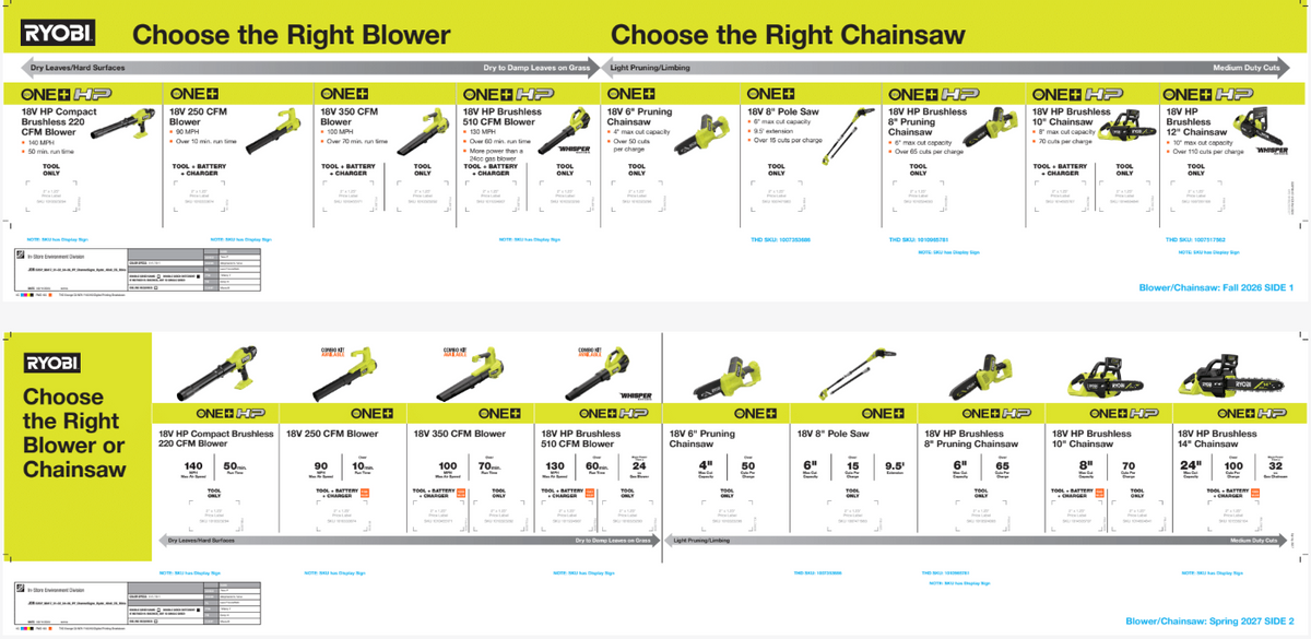 18V Blower/Chainsaw Cage Channel - Offshore