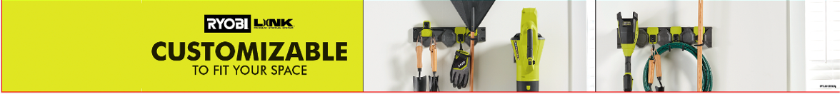 RYOBI LINK GEN II WALL STORAGE SHADOW BOX HEADER