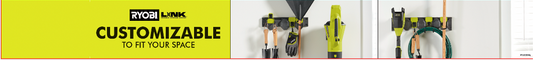 RYOBI LINK GEN II WALL STORAGE SHADOW BOX HEADER