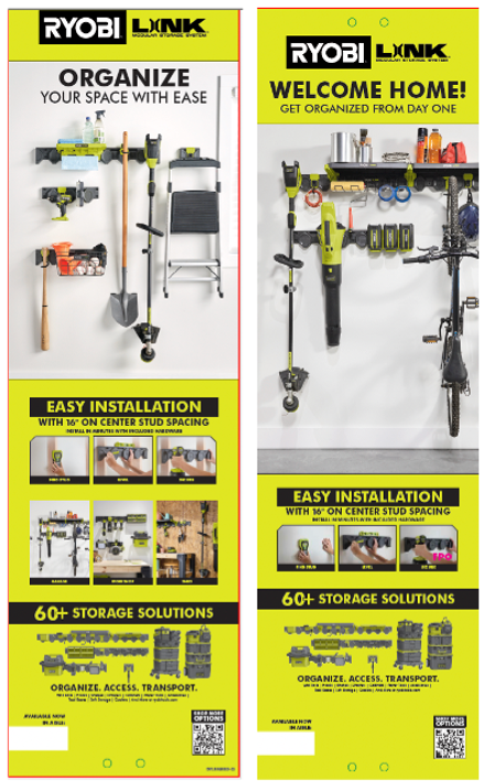 RYOBI GENERIC LINK GEN II WALL STORAGE UBS
