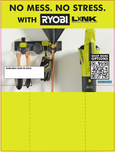 RYOBI LINK GEN. II WALL STORAGE  T-TAG