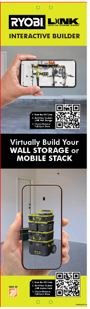 RYOBI LINK INTERACTIVE BUILDER GEN II WALL STORAGE UBS