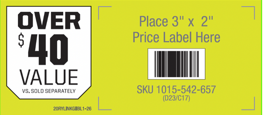 RYOBI LINK GEN. II WALL STORAGE  OVER $40 VALUE BEAM LABEL