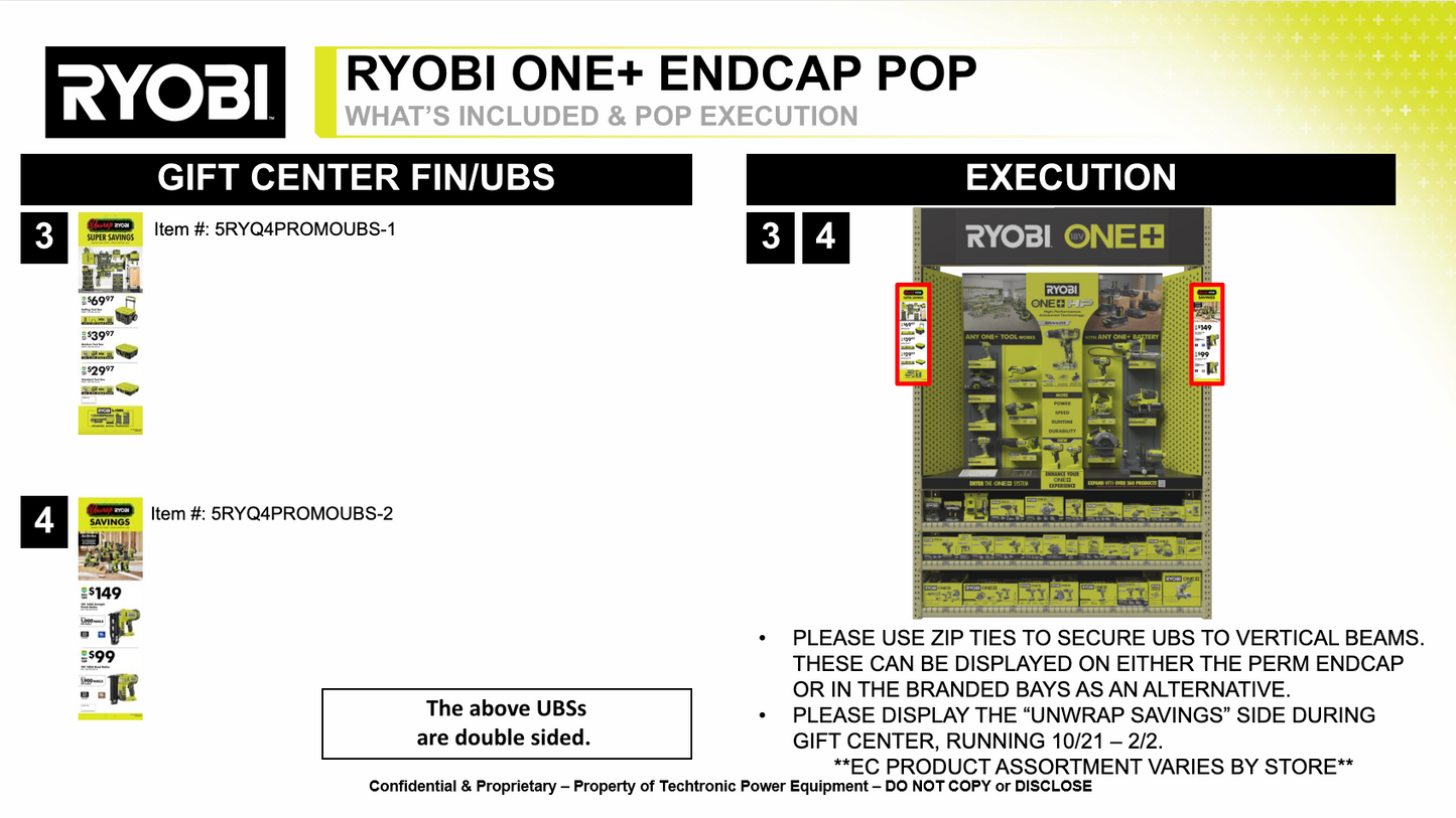 RYOBI Q4 SUPER SAVINGS UBS 2 - Q4 PROMO